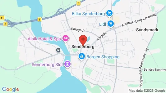 Værkstedslokaler til leje i Sønderborg - Foto fra Google Street View