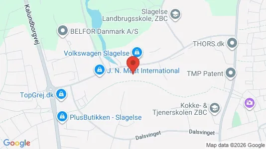 Lagerlokaler til leje i Slagelse - kort over placeringen