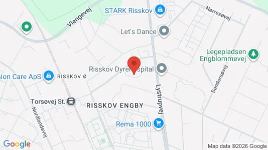 Lagerlokaler til leje i Risskov - kort over placeringen
