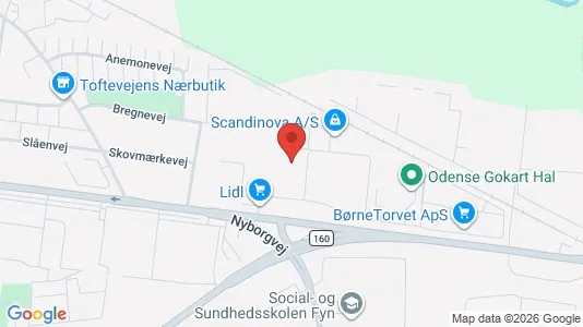 Lagerlokaler til salg i Odense SØ - Foto fra Google Street View