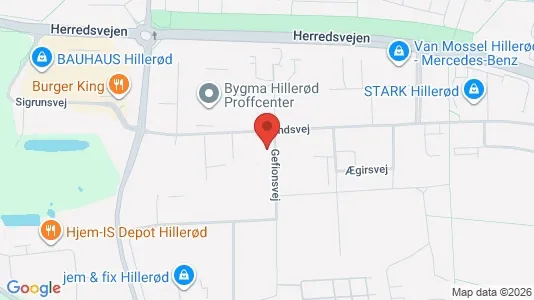 Lagerlokaler til leje i Hillerød - Foto fra Google Street View