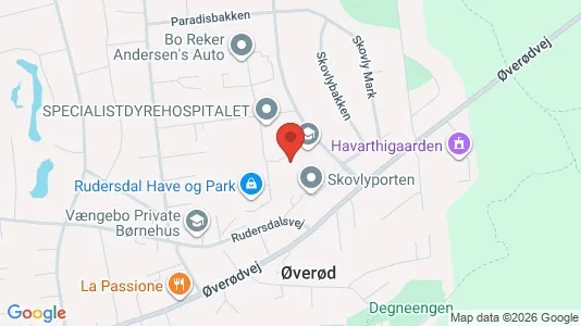 Lagerlokaler til salg i Holte - kort over placeringen