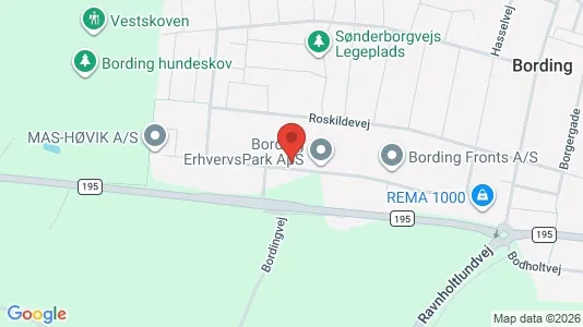 Lagerlokaler til leje i Bording - Foto fra Google Street View