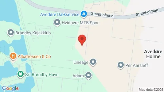Lagerlokaler til leje i Hvidovre - kort over placeringen