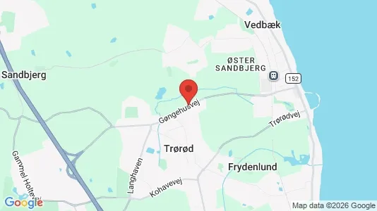 Lagerlokaler til leje i Vedbæk - kort over placeringen