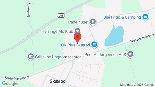 Lagerlokaler til salg i Helsinge - kort over placeringen