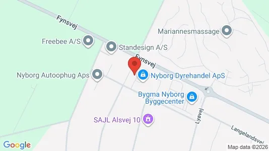 Lagerlokaler til leje i Nyborg - Foto fra Google Street View