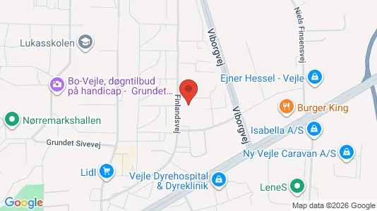 Lagerlokaler til leje i Vejle Centrum - Foto fra Google Street View