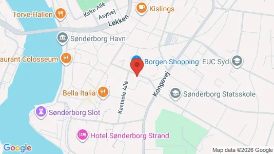 Værkstedslokaler til salg i Sønderborg - kort over placeringen