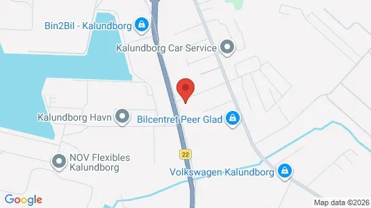 Kontorlokaler til leje i Kalundborg - kort over placeringen