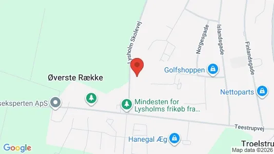 Lagerlokaler til leje i Haslev - kort over placeringen