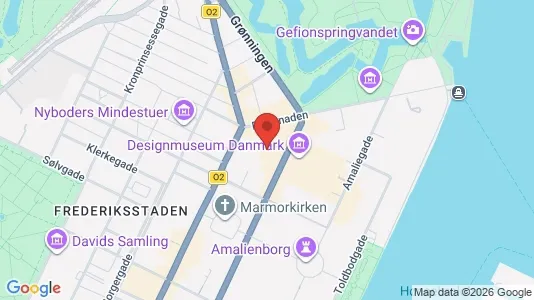 Lagerlokaler til leje i København K - kort over placeringen