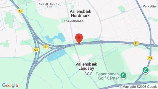 Butikslokaler til leje i Vallensbæk - kort over placeringen