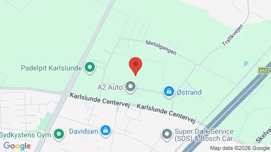 Lagerlokaler til leje i Karlslunde - kort over placeringen